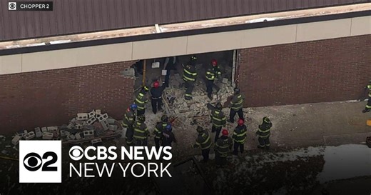 Car crashes into New Jersey high school, student injured