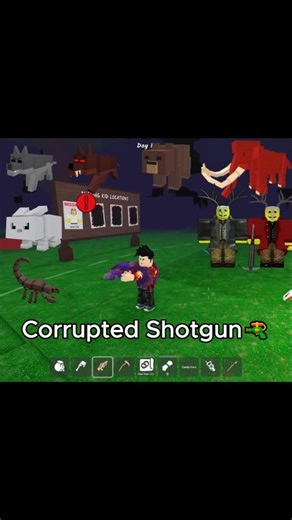 Corrupted Shotgun Vs All Enemies🔫 #99nightintheforest #roblox