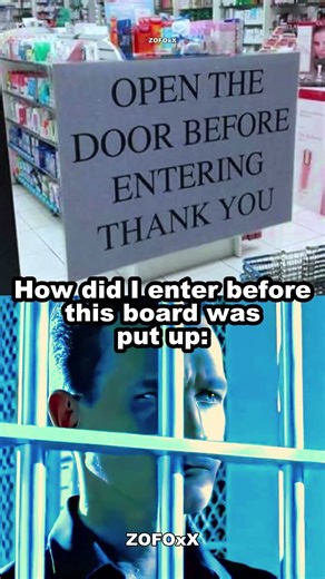 Open the door before enter #actingchallenge 😑