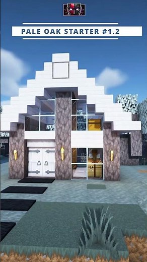 Pale Oak Easy Starter House – Minecraft 1.20+ 🏡#1