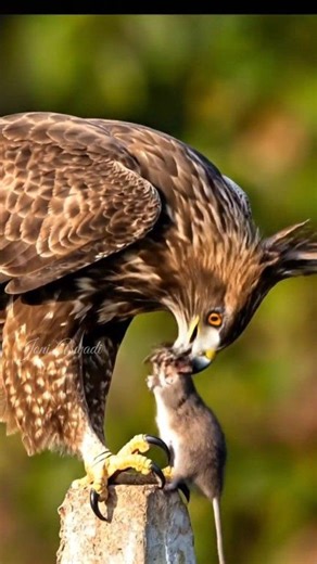 This eagle is eating a mouse #bird #eagle | Joni Aswadi