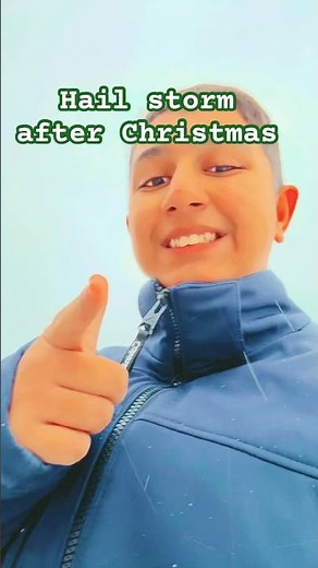 Hail storm at Toronto Ontario after Christmas #coldwether #hailstorm #storm #toronto #freezingrain