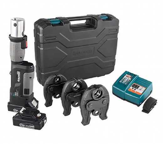 Alpha Press AP-I-1535 ( SL-1930 ) 18v Battery Crimping Tool 15-28mm Set M-Profile