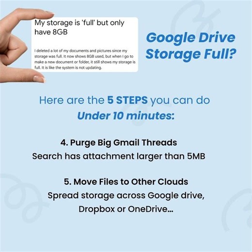 Google Drive Storage Full? Here's Exactly What's Eating Your Space And How to Fix It Fast #shorts