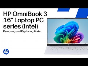 Remove and replace parts | HP OmniBook 3 16-inch PC series (Intel)