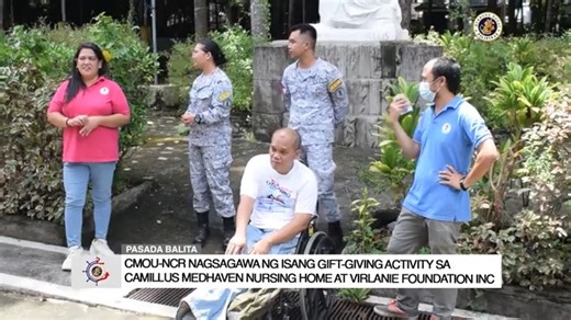 GIFT-GIVING | CMOU-NCR nagsagawa ng isang gift-giving activity sa Camillus Medhaven at Virlanie Foundation Inc. Bilang pakikiisa sa pagdiriwang ng ika-127 anibersaryo ng Philippine Navy, nagsagawa ng isang gift-giving activity ang mga kasundaluhan mula sa Civil Military Operations Unit - NCR (CMOU-NCR) sa dalawang institusyon: ang Camillus Medhaven Nursing Home sa Marikina at ang Virlanie Foundation Inc. sa Makati. Watch full story here: https://www.youtube.com/watch?v=e5qH6SyMUEA Philippine Nav