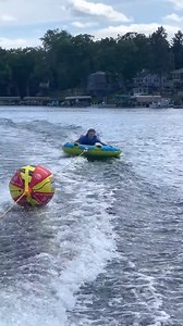 Watch Towable booster ball helps reduce drag to make the tube glide on Amazon Live