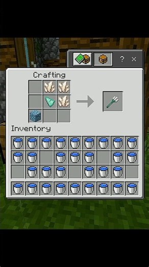Unknown Minecraft Crafting Trick ! 🤔 #minecraft #mcpe #shorts