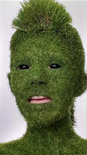 Replying to @★kochy♥ 10/10 would not recommend coating yourself in fake grass 🫢😂⛳️🌳 #creativemakeup #weirdcore #weirdcoreaesthetic #fakegrass #turf