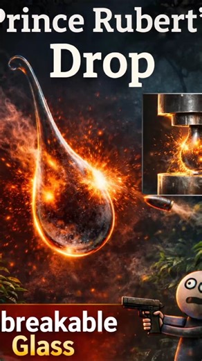 Prince Ruperts Drop The Hardest Glass Mystery#facts #viral #trending #shorts