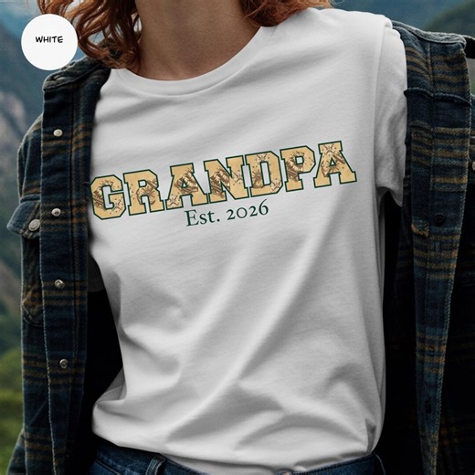 New Grandpa Est 2026 Tee Compass Rose Anchor Nautical Map Grandparent Gift - Etsy