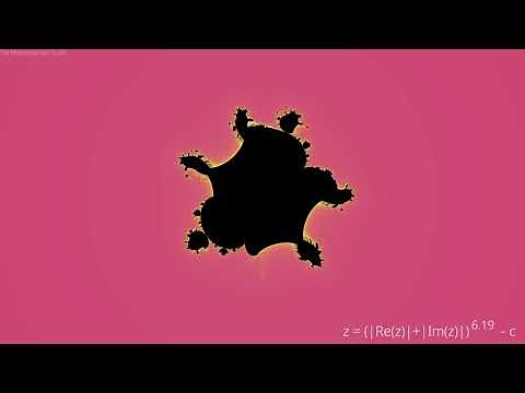 Burning Ship - Increasing the Power (2 to 100)