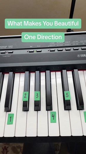Easy What Makes You Beautiful by One Direction piano tutorial! 🎹 #foryoupage #fyp #foryou #onedirection #whatmakesyoubeautiful #pianotutorial #piano