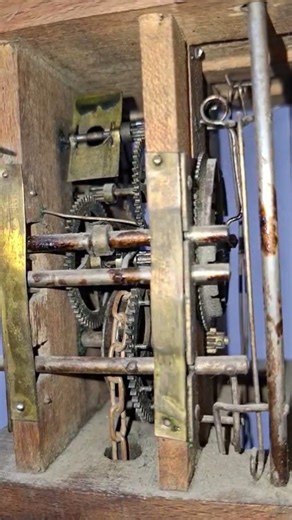 Clock Mechanism ASMR #shorts #asmrsounds #cuckooclock #oddlysatisfying #relaxing #horology #vintage