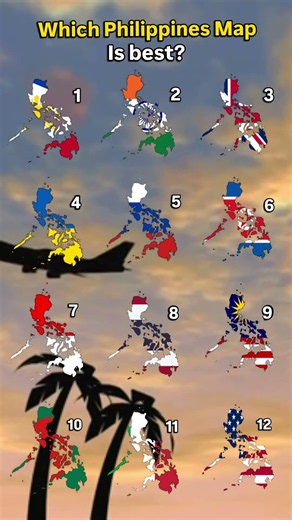 Which is the best Map of Philippines🇵🇭? #world #map #geography #flag #country #comment #memes #fyp
