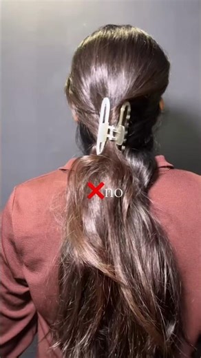 claw clip hack you must need to try #diyhairstyle #diyhairstyle
