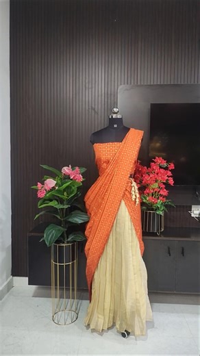 Half saree set #trending #viral