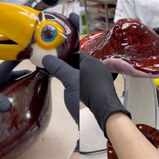 This Sugar Sculpture is Mind-Blowing 🤯🍄🐧 It Looks like Glass ! | Simple