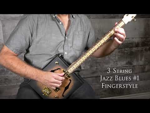 Cigar Box Guitar - Jazz Blues #1 - 3 String - Book Two Jazz & Blues Unlimited