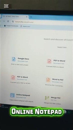 Best Web Tool Part 8 - Online Notepad #webtools #notepad #onlinenotepad #tech #web #shorts #fyp