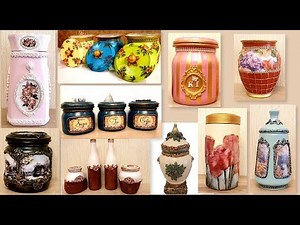 10 Amazing Diy Ideas for recycling Jars | Decorating Glass Jars