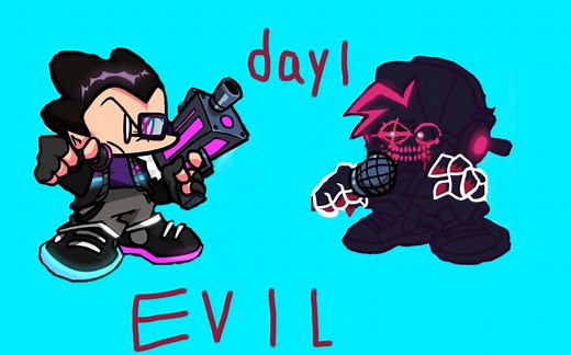 fnf自制腐化FRIDAY NIGHT FUNKIN mod Corrupted neo Boyfriend VS neo pico  DAY 1