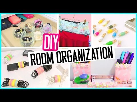 DIY room organization + hacks! Low cost desk and room decor! Spring cleaning