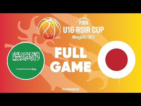 Group Phase | Saudi Arabia v Japan | Full Basketball Game | FIBA U16 Asia Cup 2025