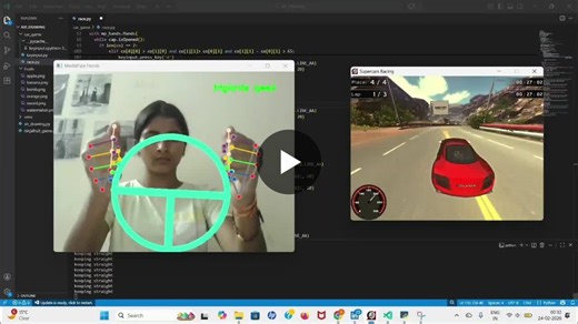#python #computervision #ai #opencv #mediapipe #studentdeveloper #aiprojects | Sucharitha Srinivas