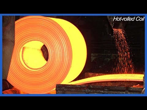 The production of Hot - Rolled Coils. Extreme modern production process in the factory