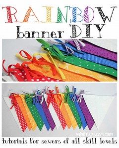 Fabric Banner DIY and FREE Pattern - Whitney Sews