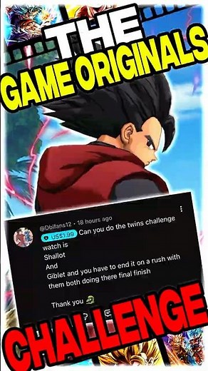 The GAME ORIGINALS Challenge in Dragon Ball Legends #dblegends #dragonball
