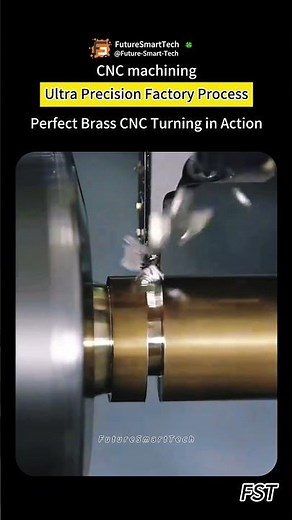 Perfect Brass CNC Turning in Action | Ultra Precision Factory Process