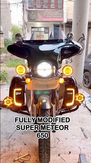 Super Meteor 650 Full Accessories Setup 🔥 | Fairing, DRL Lights, Backrest, Brake Extender & More