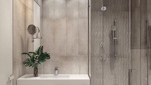 Symmons Solarity Two Handle Widespread Bathroom Sink Faucet with Push Pop Drain in Satin Nickel