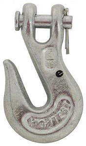 Replacement 5/16" Clevis Grab Hook with Safety Pin for Titan Chain Transport Chain Titan Chain Acces