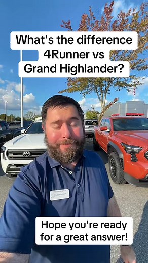 Customer: ‘What’s the difference between a 4Runner and a Grand Highlander?’ Us: One says let’s climb the mountain, the other says let’s bring the whole crew. ⛰️👨‍👩‍👧‍👦 #FredAndersonToyota #AshevilleDrives #ToyotaLife | Fred Anderson Toyota of Asheville