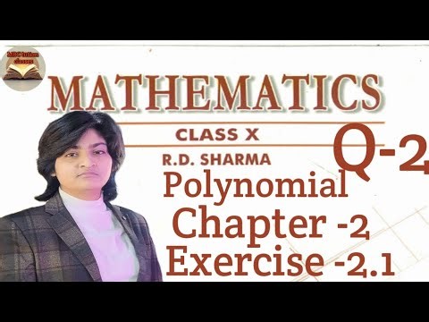 Chapter -2/Exercise -2.1/Question -2/Polynomial/ RD Sharma CBSE BOARD/ICSE board