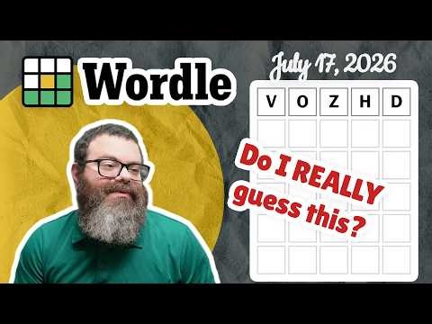 Not my best guess | Wordle #1854 (July 17, 2026)