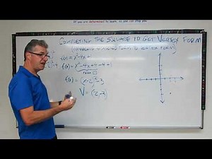 Completing the Square to get Vertex Form