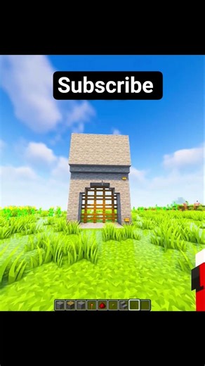 Minecarft Working Castle Gate Build Hack #minecraft