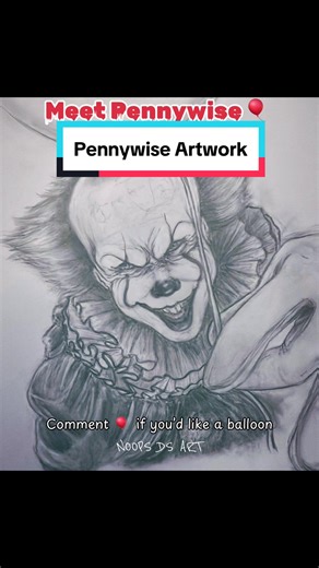 Pennywise Artwork: Realistic Sketch of Stephen King’s IT
