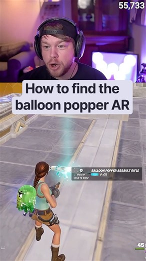 How to find the Balloon Popper AR In Fortnite!