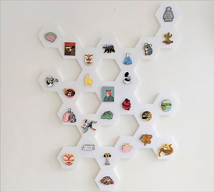 Modular 3D Printed Enamel Pin Collection Display