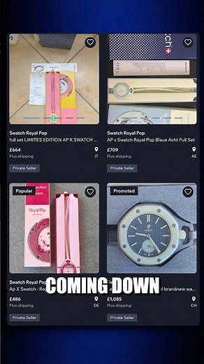 Swatch X AP Royal Pop, what do they sell for now? #watches