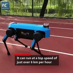 54K views · 1.6K reactions | Agile and robust: China's new four-legged #robot is able to run, climb stairs and withstand kicks. xhne.ws/uwZR5 | China Xinhua News | Facebook