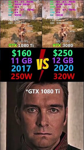 GTX 1080 Ti vs RTX 3080 #GTX1080Ti #RTX3080