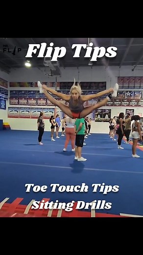 Want to improve your toe touch jump? These drills will improve your hip rotation, letting your legs reach new heights. Try adding these drills to your training. Catch you on the flip side! . . . #misterflip #fliptips #training #reels #fitness #cheerleading #best #cheer #tumbling #coaching #gym #viral #investment #success #jumps #toetouch #dreams #goals #abs #viralreels #push #flips #positive #new #fit #explore #love #grind #power #practice | Mister Flip