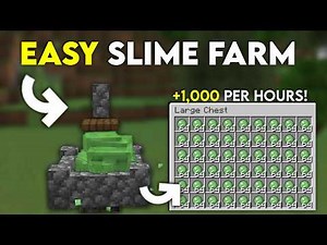 BEST & EASY SLIME FARM In Minecraft Bedrock 1.21 Edition!