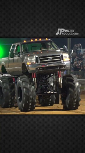 Mega Truck pulling during Amateur Night of the 2024 ABAC AET Pull in Tifton, GA